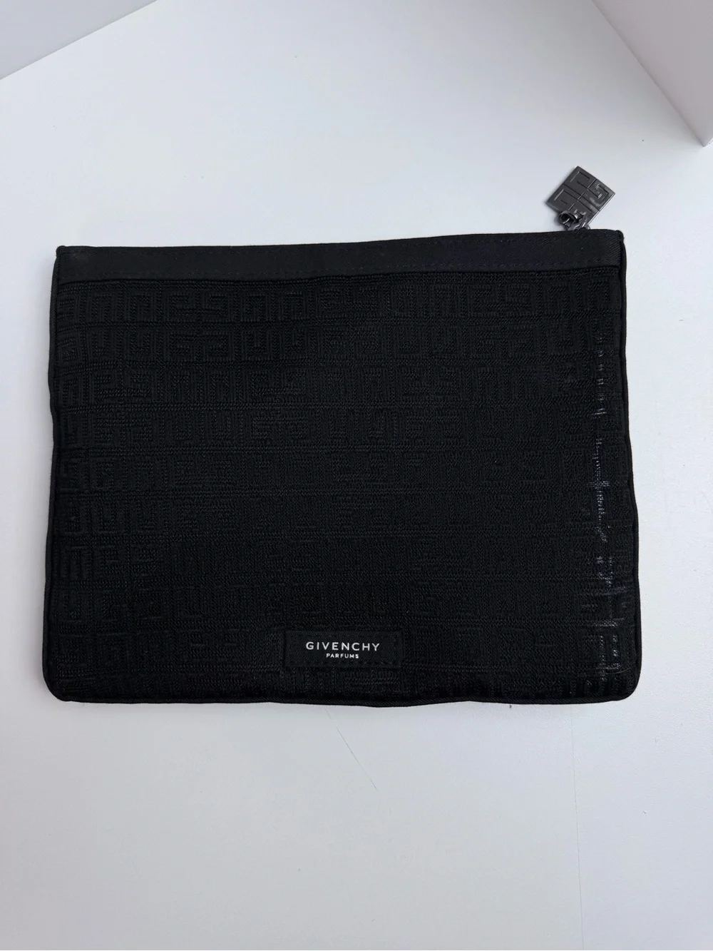 Givenchy Beauty Parfums Black Mesh Makeup Pouch Bag